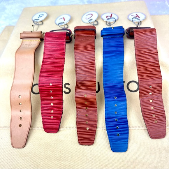 Louis Vuitton Leather Poignet Bag strap holder for Keepall duffle or bracelet - Picture 2 of 4